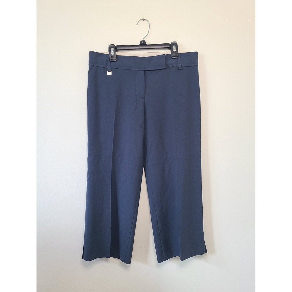 BCBGMaxAzria Wool Cropped Navy Pants Trousers Carrer WearSize 6